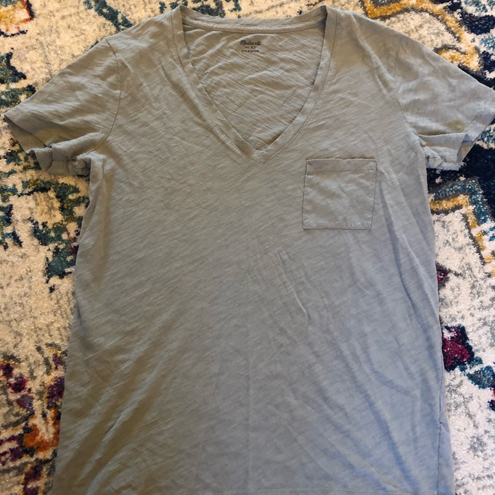 Madewell XS Womens V-neck Pocket Tee